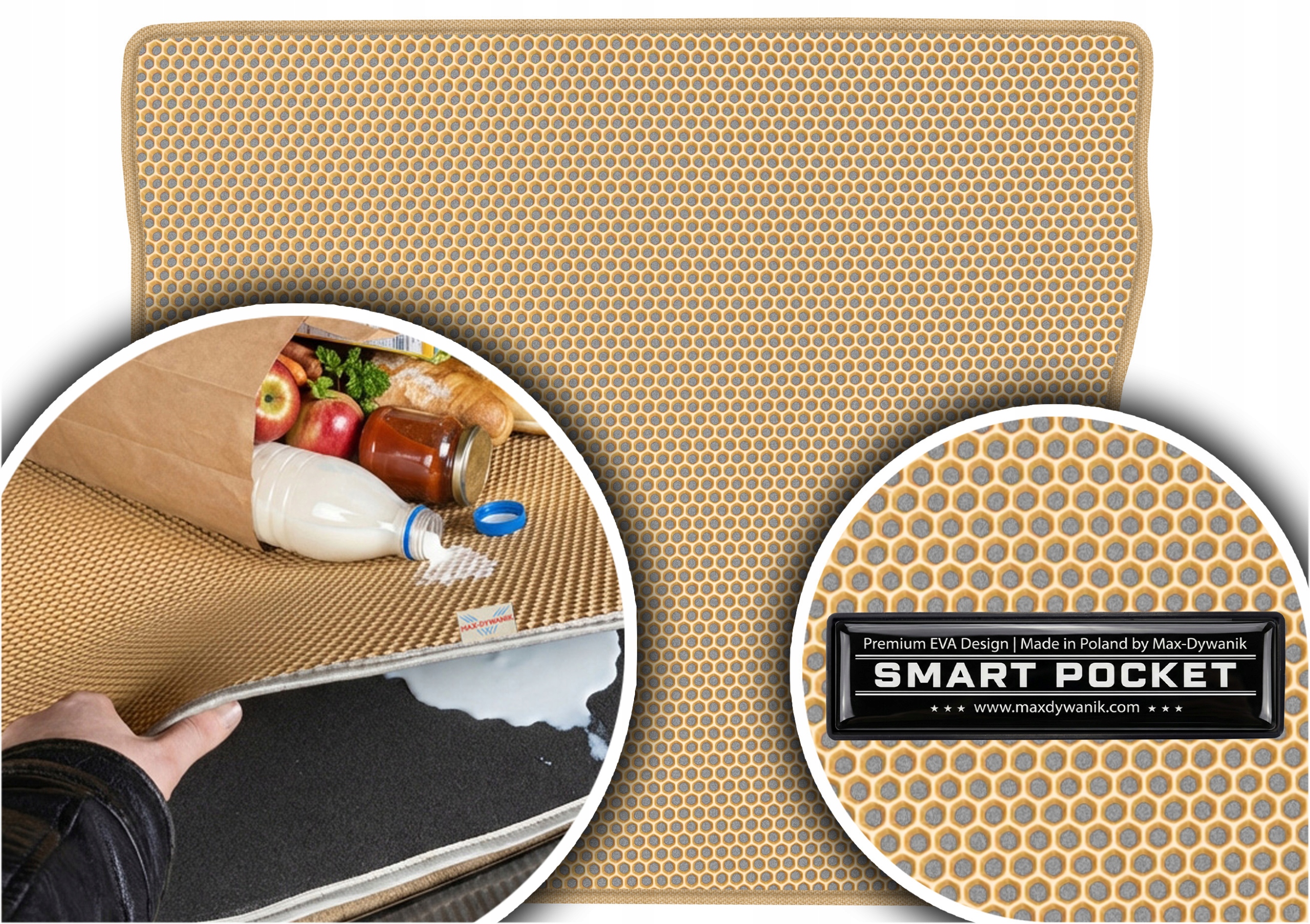 Fiat Tempra 1990-1993 Vložka batožinového priestoru Eva Smart Pocket Bežová
