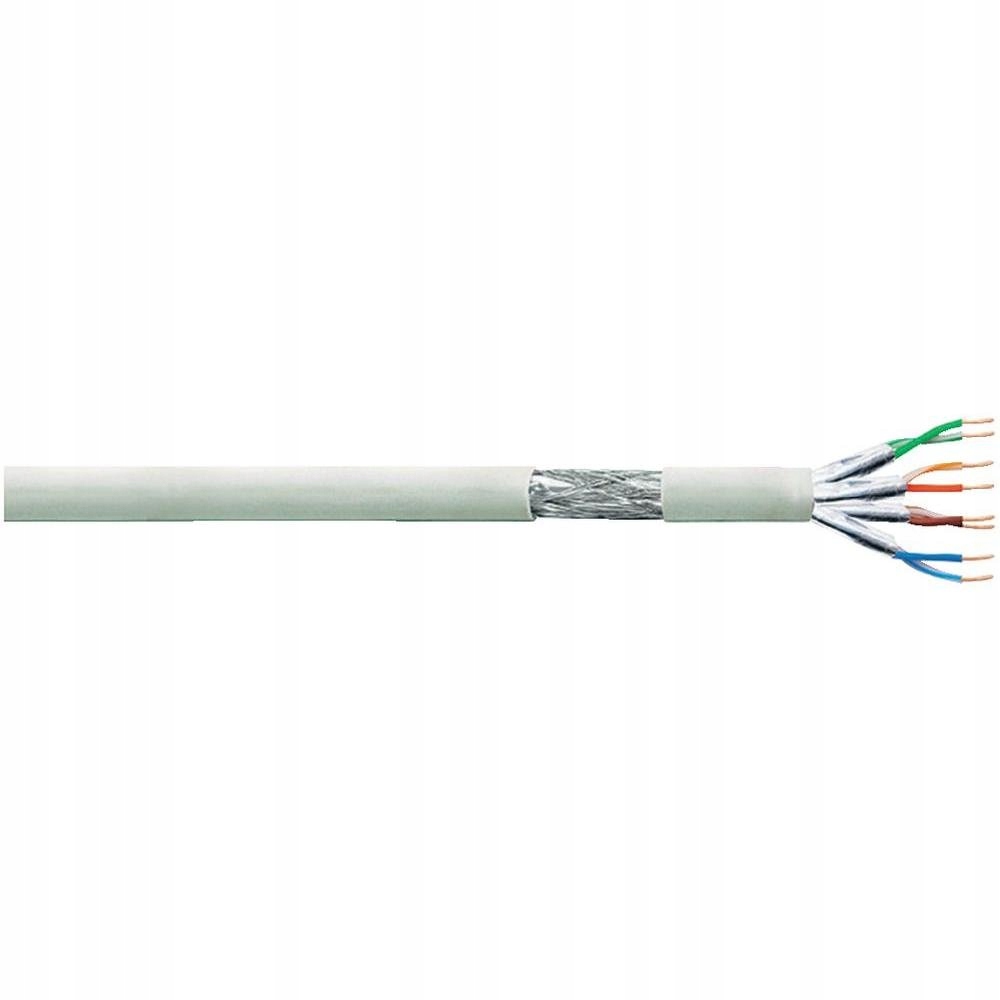 LogiLink CP2100S kabel sieciowy 100 m Cat6 S/FTP (S-STP) Szary