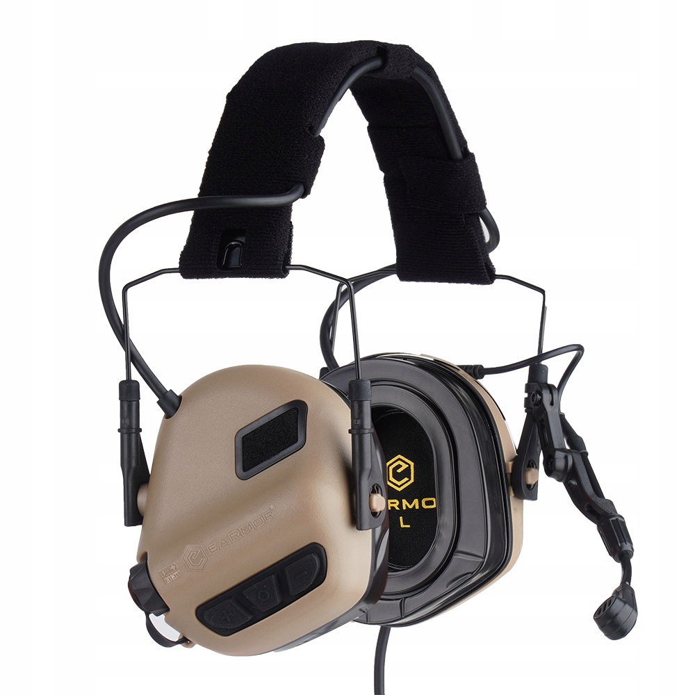 Earmor Ochranné chrániče sluchu M32 Tactical Coyote Brown