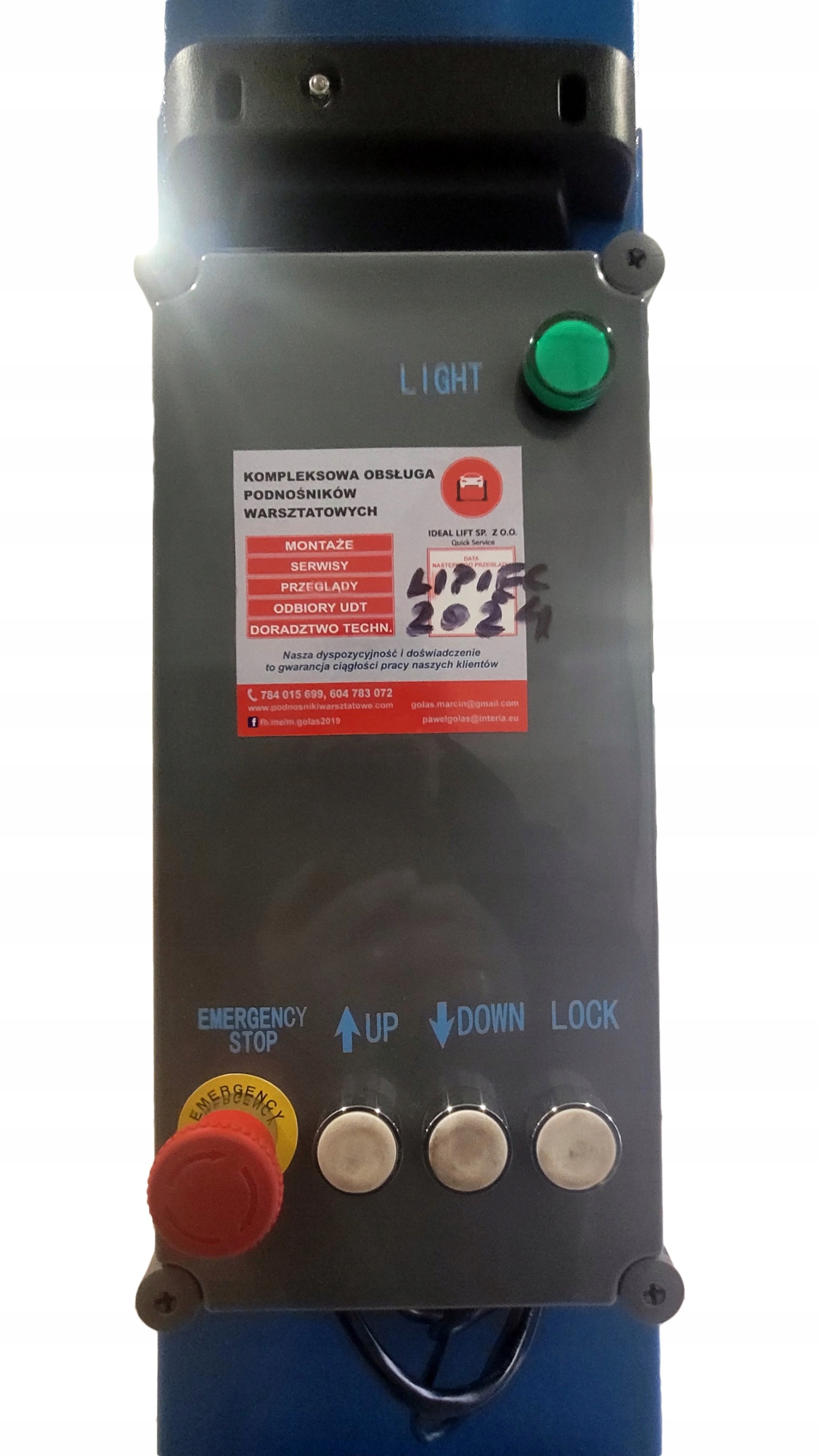 PODNOŚNIK WARSZTATOWY DWUKOLUMNOWY 4 TONY AUTOMAT BESTLIFT GÓRĄ ŁĄCZONY Kod producenta 240 4T GE B 3.8m