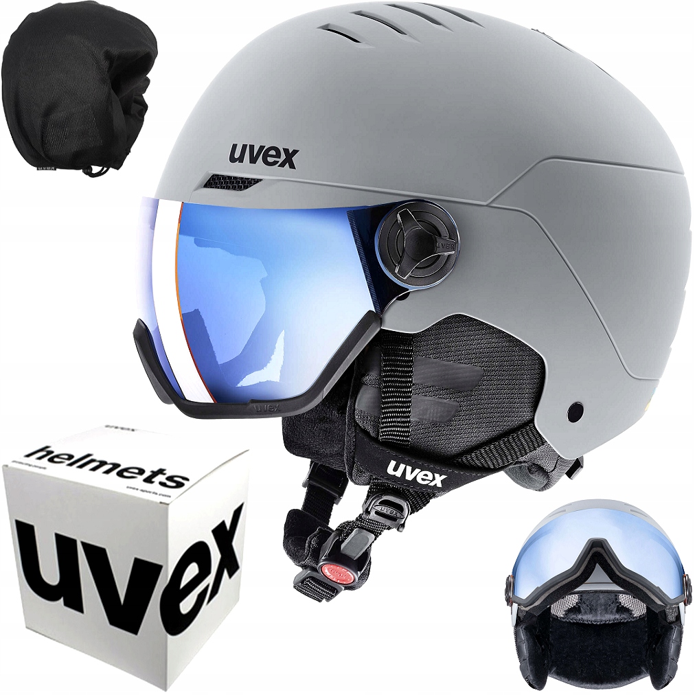 Lyžařská přilba Uvex Wanted Visor 54-58 cm rhino