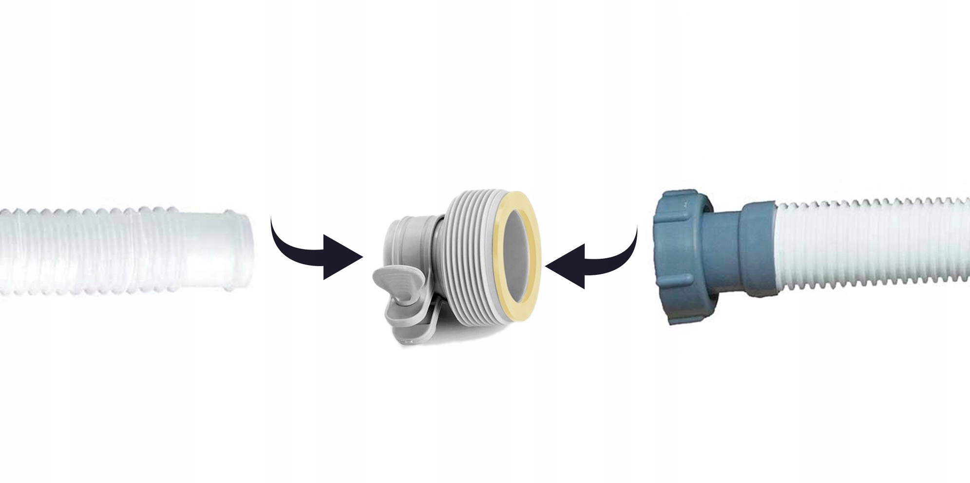 2x Złączka Redukcja Węża Adapter Przejściówka Węży Pomp Basen 38/32mm 29061 Producent Intex