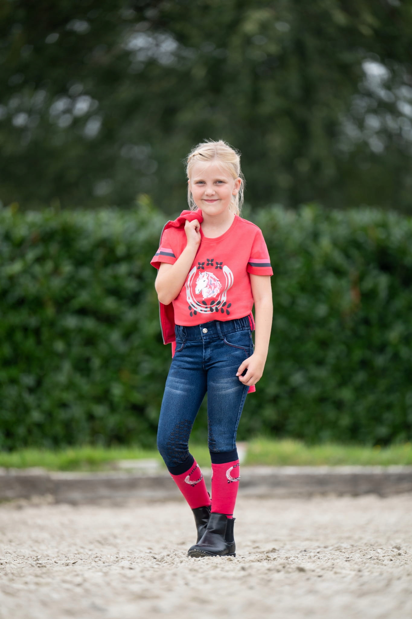 Hkm Koszulka dziecięca T-Shirt Aymee pink 134-140cm