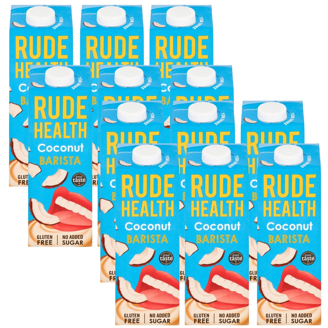 Rude Health Napój Kokosowy Barista 12x1L Bez Glutenu Bio Do Spieniania