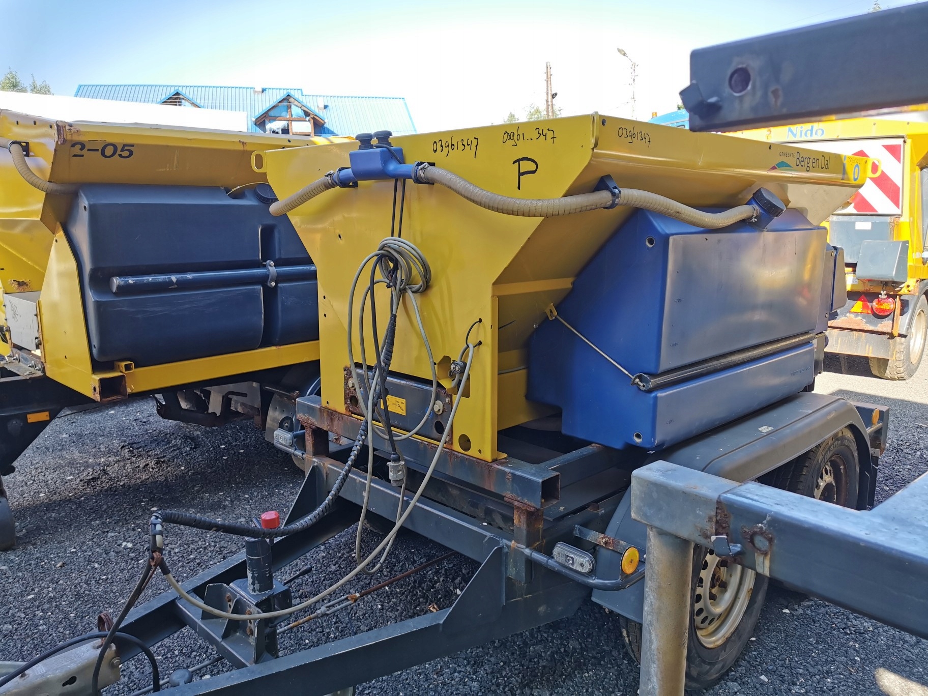 Piaskarka solarka przyczepka Schmidt 1,1 m3