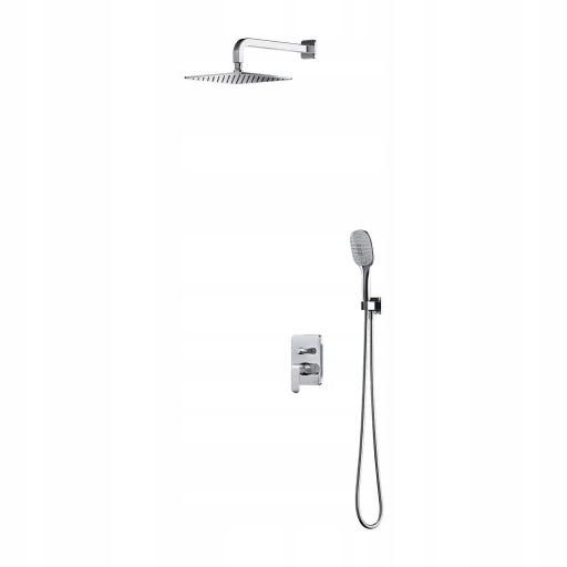 Sacramento podomietkový sprchový systém, chrómový lesk