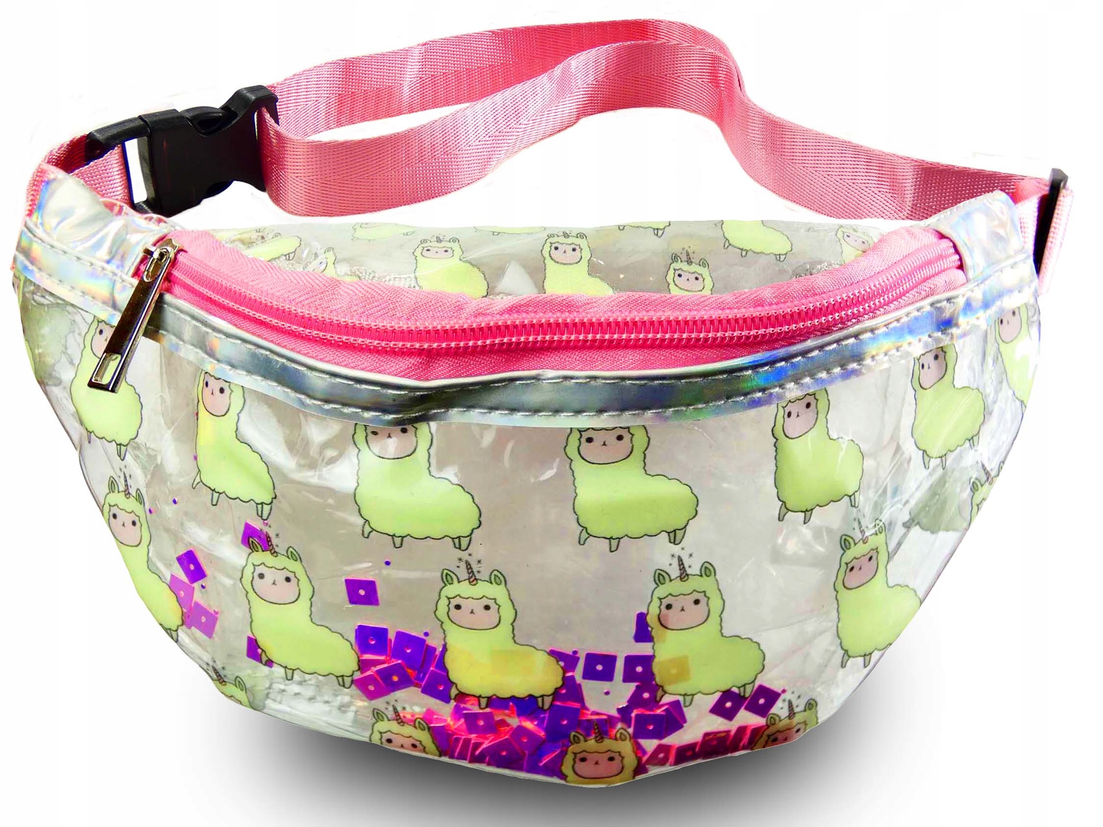 

Nerka saszetka Przezroczysta dziecięca Alpaki 3D