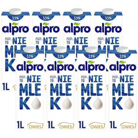 Alpro NieMlek* Napój roślinny owsiany Nie Mleko 3,5% Zestaw 8x 1L