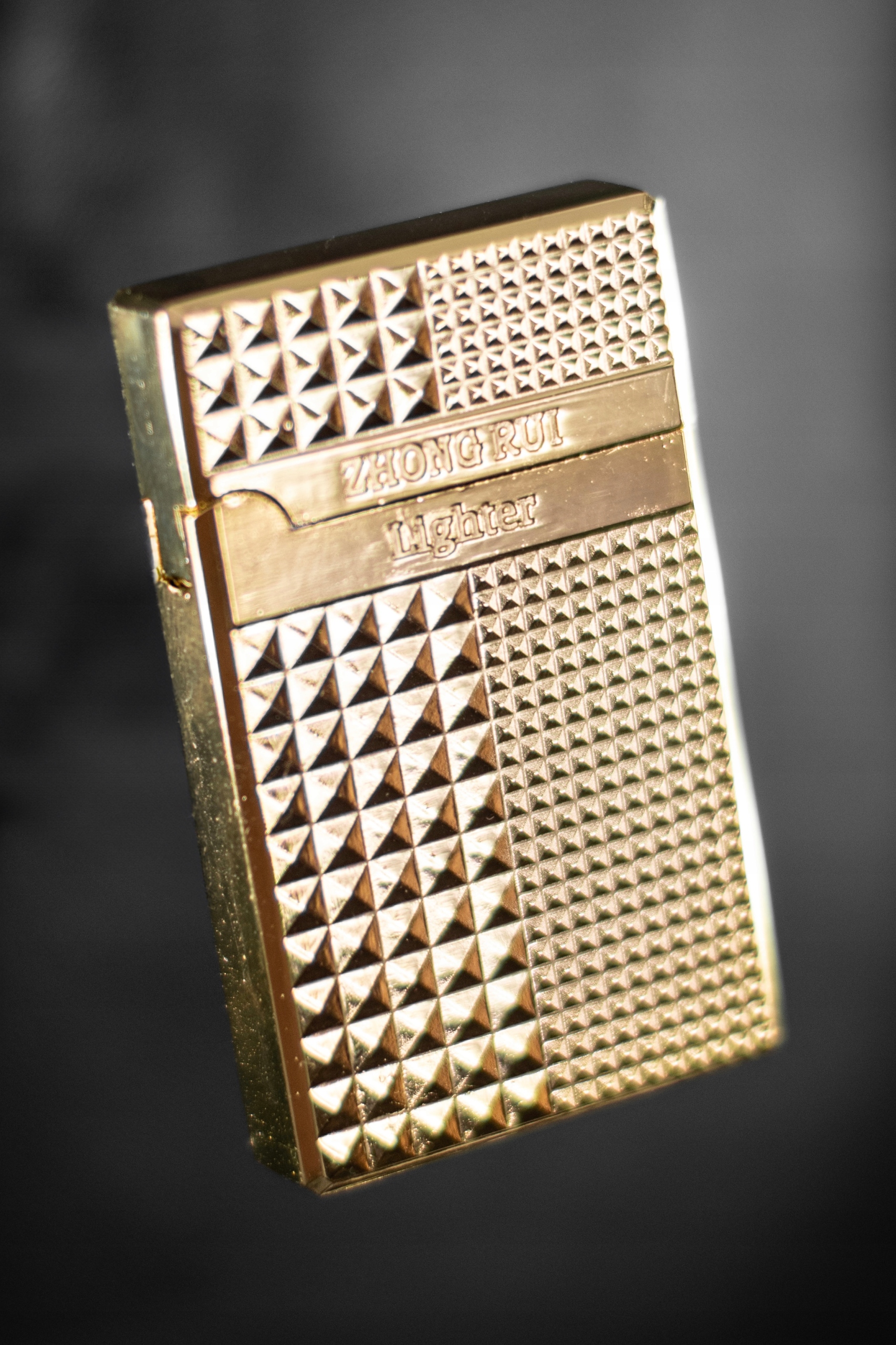 ELEGANCKA ZAPALNICZKA ŻAROWA SREBRNA ZŁOTA Model SILVERGOLD