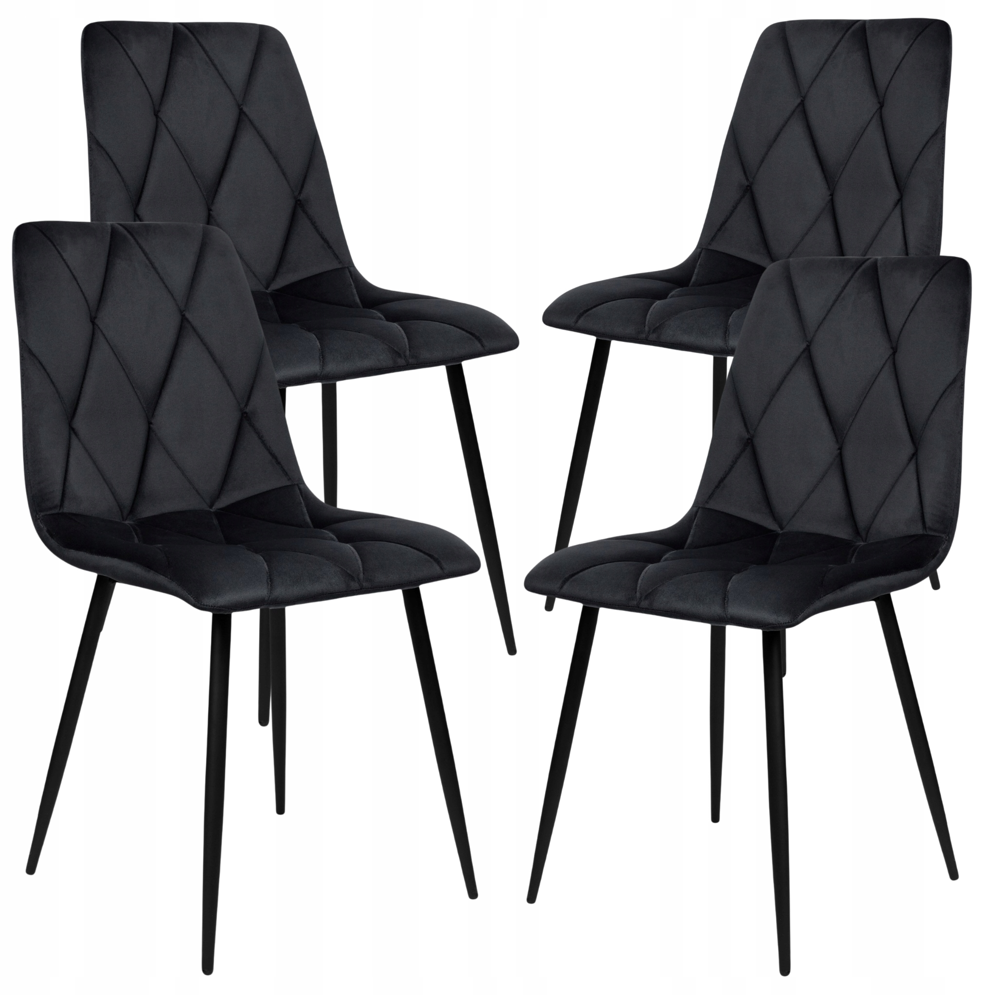 Čalouněné křeslo Oeko-tex Velurové 4 židle do jídelny kuchyně obývacího pokoje