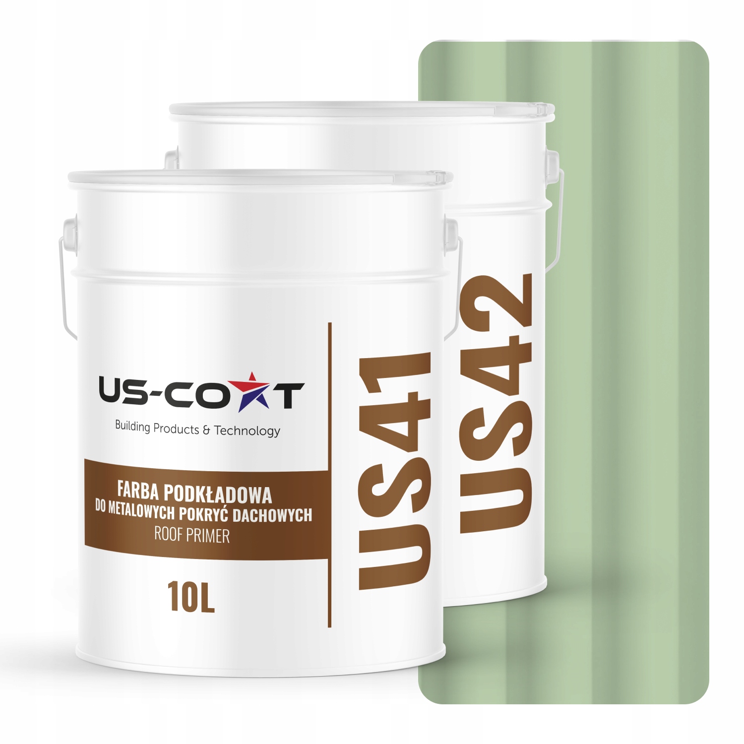 Farba Na Strechy Metal Podložka Zelená Pastelová RAL6019 74 m2 Lesk