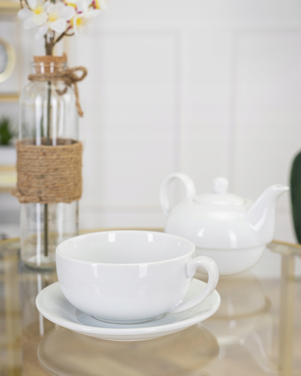 Filiżanka 350ML dzbanek 400 ML do kawy herbaty Wzór dominujący Bez wzoru