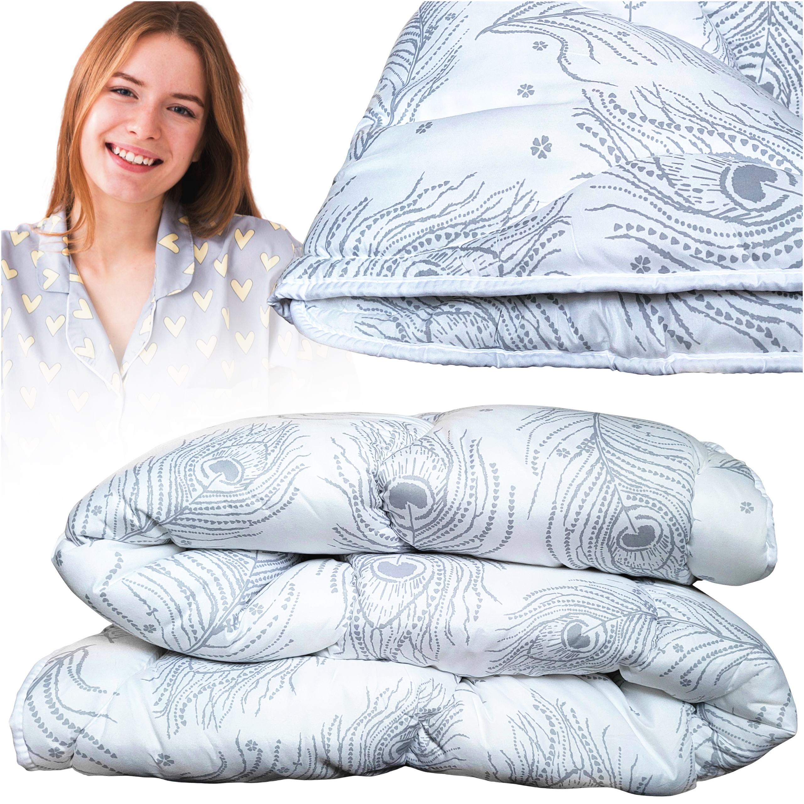 Prikrývka 140 x 200 celoročná antialergická, mäkká, priedušná, ľahká
