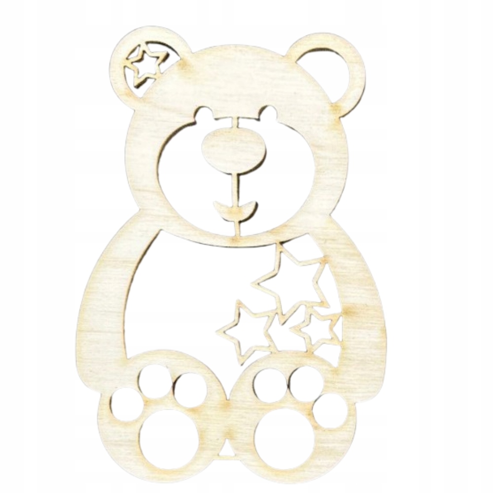 Dekor Drewno Misie Scrapki Decoupage Miś EKO