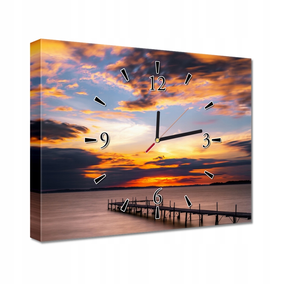 

Zegary ścienne 40x30 Most Jezioro Zachód