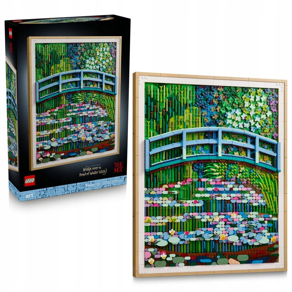 * Lego 31220 Art Claude Monet Most přes rybník s lekníny
