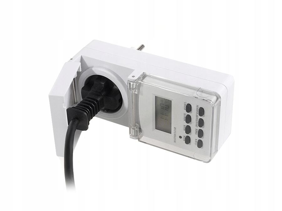 TIMER ZEWNĘTRZNY WYŁĄCZNIK CZASOWY PROGRAMATOR LCD 3600W MACLEAN MCE08 Liczba klawiszy Pojedynczy