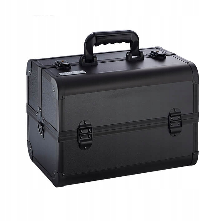 Kufřík na laky na nehty Velký Černý Kosmetický kufřík