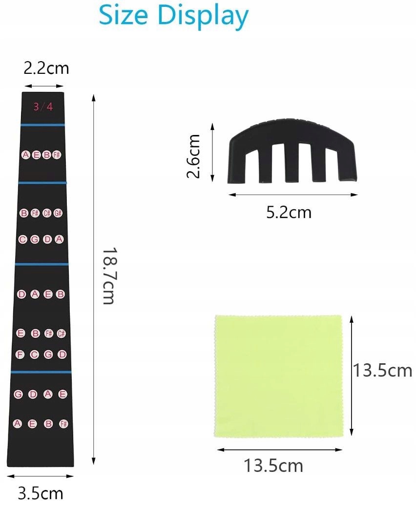 Naklejki I Akcesoria Nauka Gry Na Skrzypcach 10Szt Rozmiar 3/4