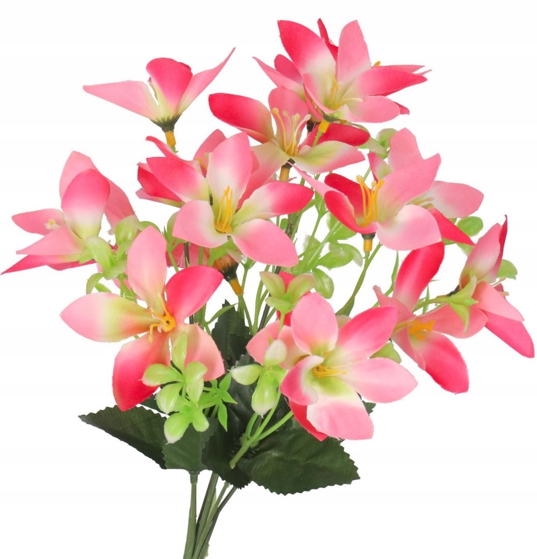SZTUCZNE KWIATY ROŚLINY BUKIET LILIE GAŁĄZKI