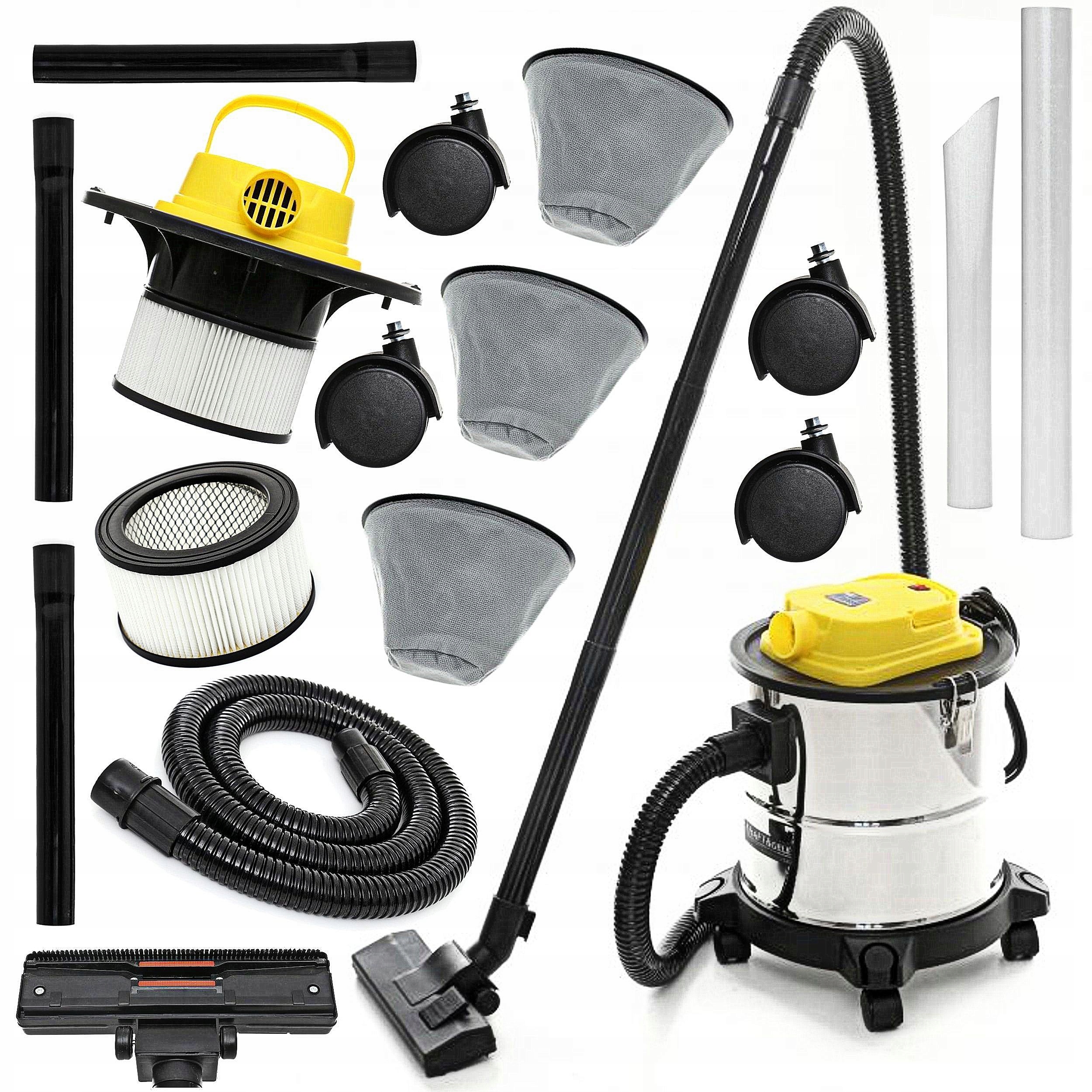 ODKURZACZ PRZEMYSŁOWY 20L SEPARATOR POPIOŁU KOMINKA FUNKCJA WYDMUCHU