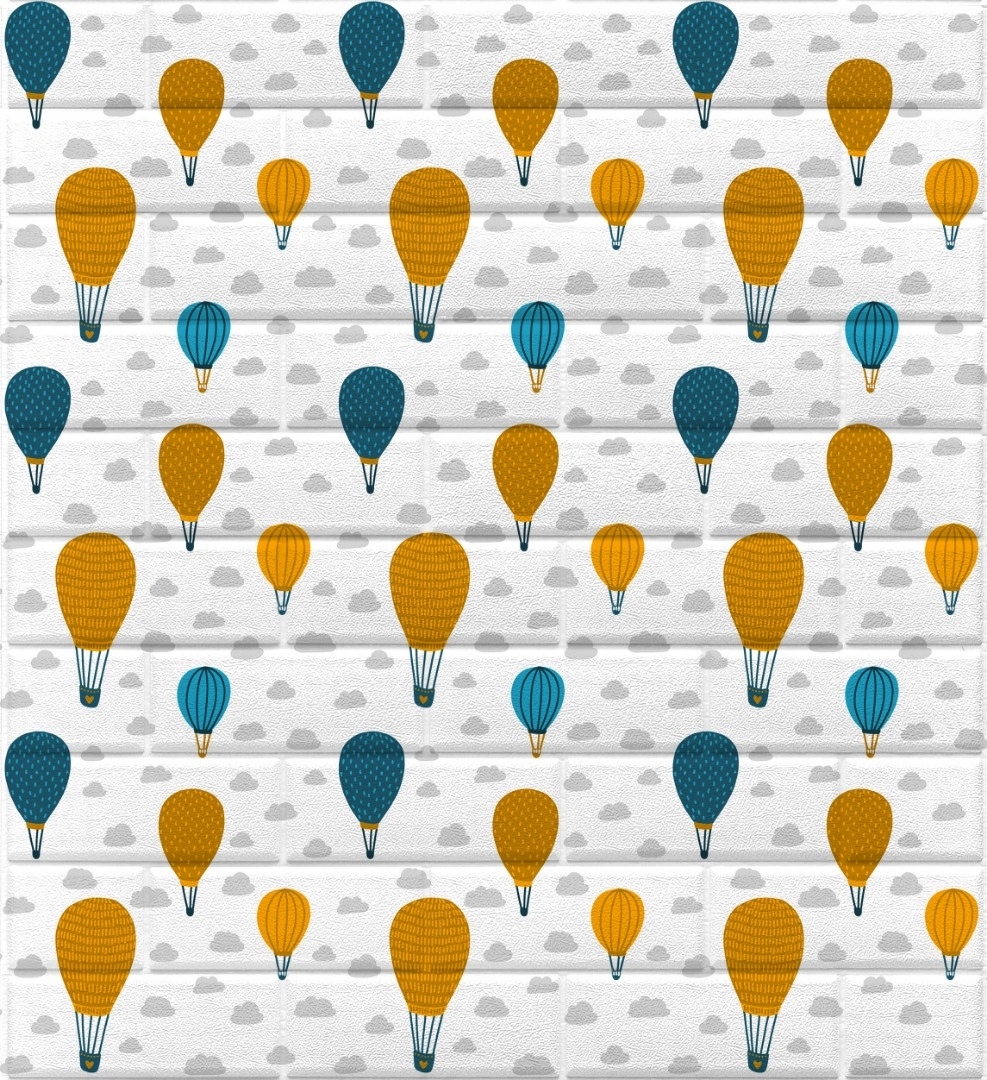 

Samoprzylepny panel 3D dekoracja niebieski Balon