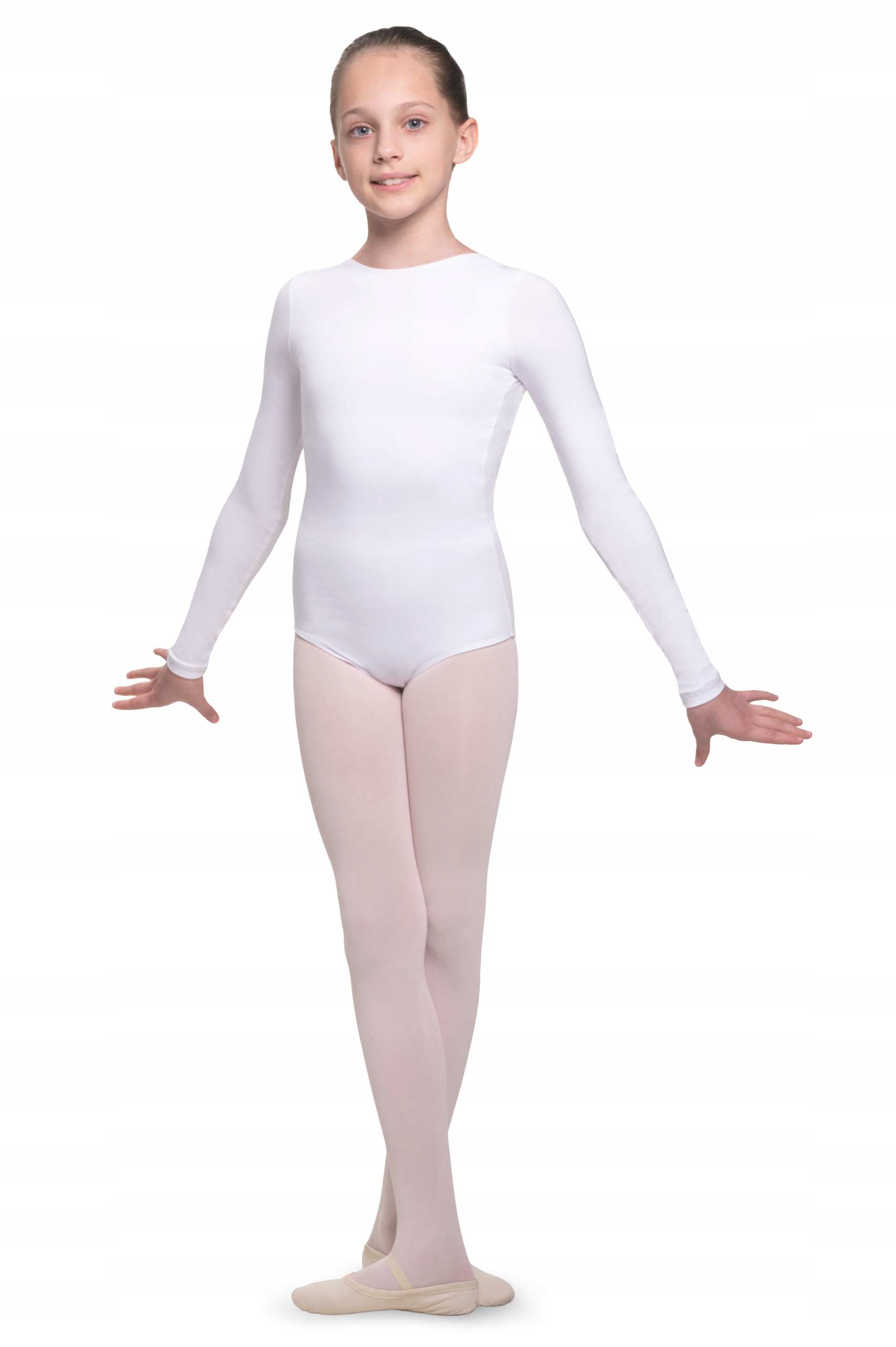 BODY GIMNASTYCZNE Z DŁUGIM RĘKAWEM BALET 134/140 Marka Arabesque