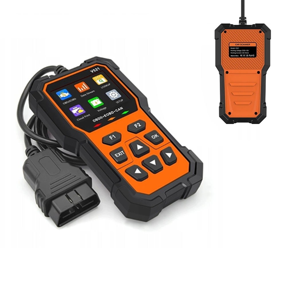 Diagnostický Tester Rozhraní OBD2 Skener Chyb Osobního LCD Auta, Polský