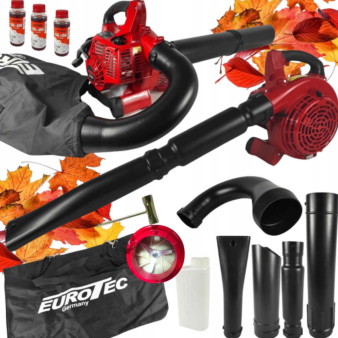 Dmuchawa Spalinowa Ogrodowa Do Liści Odkurzacz Z Rozdrabniaczem 4w1