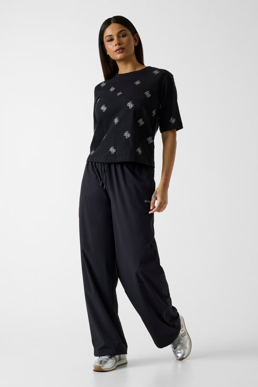 Dámské triko Guess silvy 4g ss cn t-shirt
