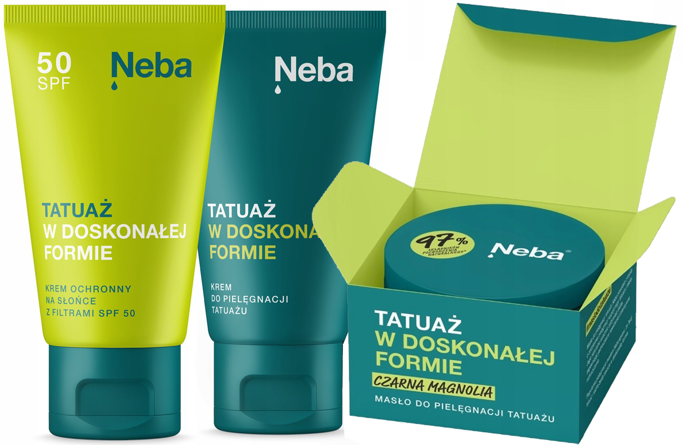 

Zestaw Neba krem 50 ml SPF50+, masło Magnolia