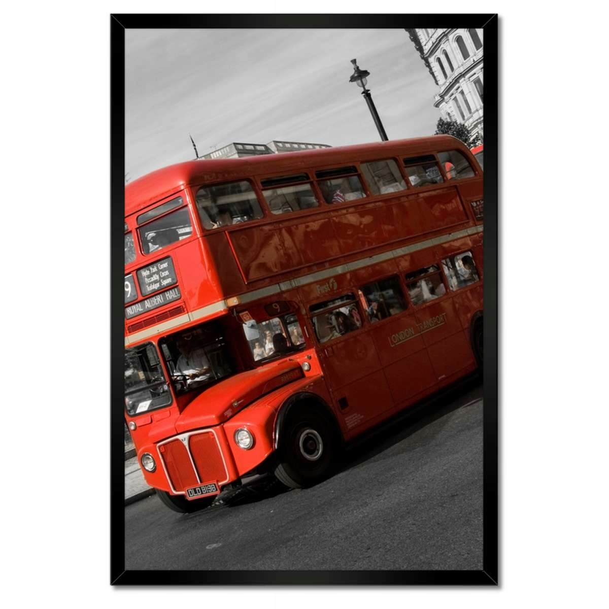 Plakáty v rámu 40x60 Červený autobus Londýn