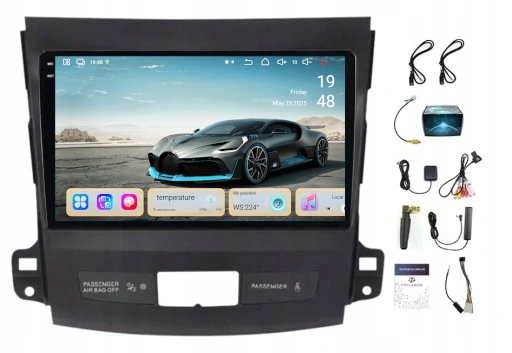 Rádio Navigace Citroen C-crosser 2007-2012 Carplay Android 8GB 256GB Sim