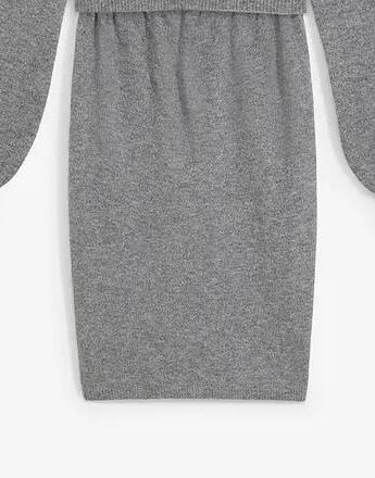 Bonprix spódnica ciążowa przed kolano prosta szary