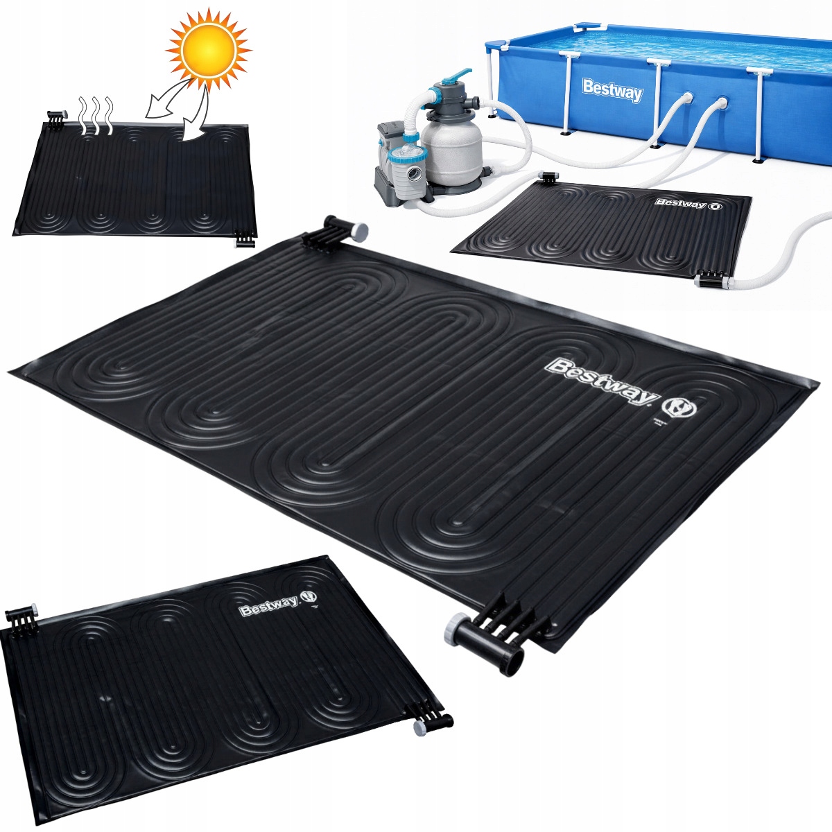Solárny bazénový panel, ohrievač vody, absorbér, ohrievač solárneho systému