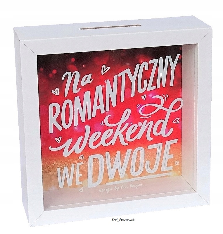 

Skarbonka prezent - Na Weekend dla Mamy, Taty