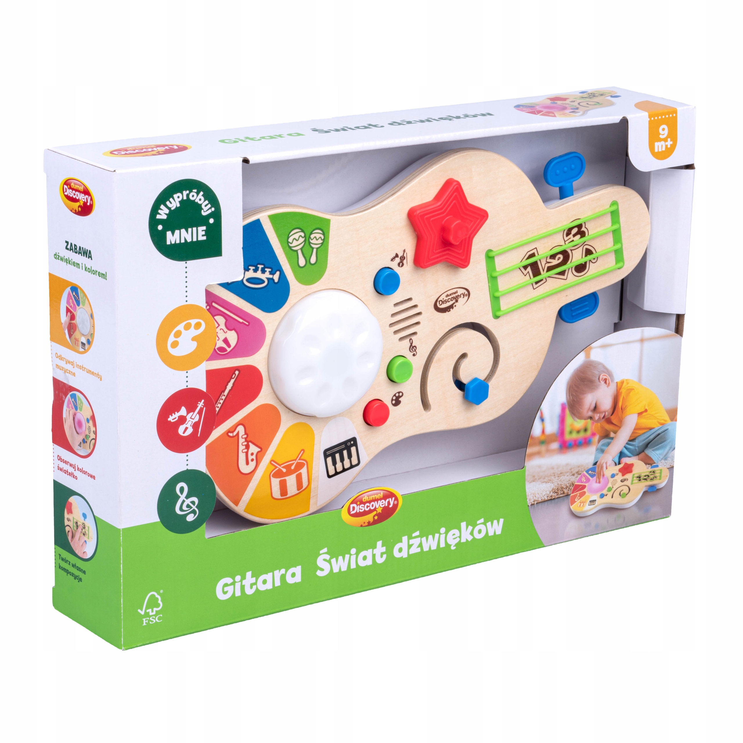 

Gitara Drewniana Dla Dzieci Świat Dźwięków