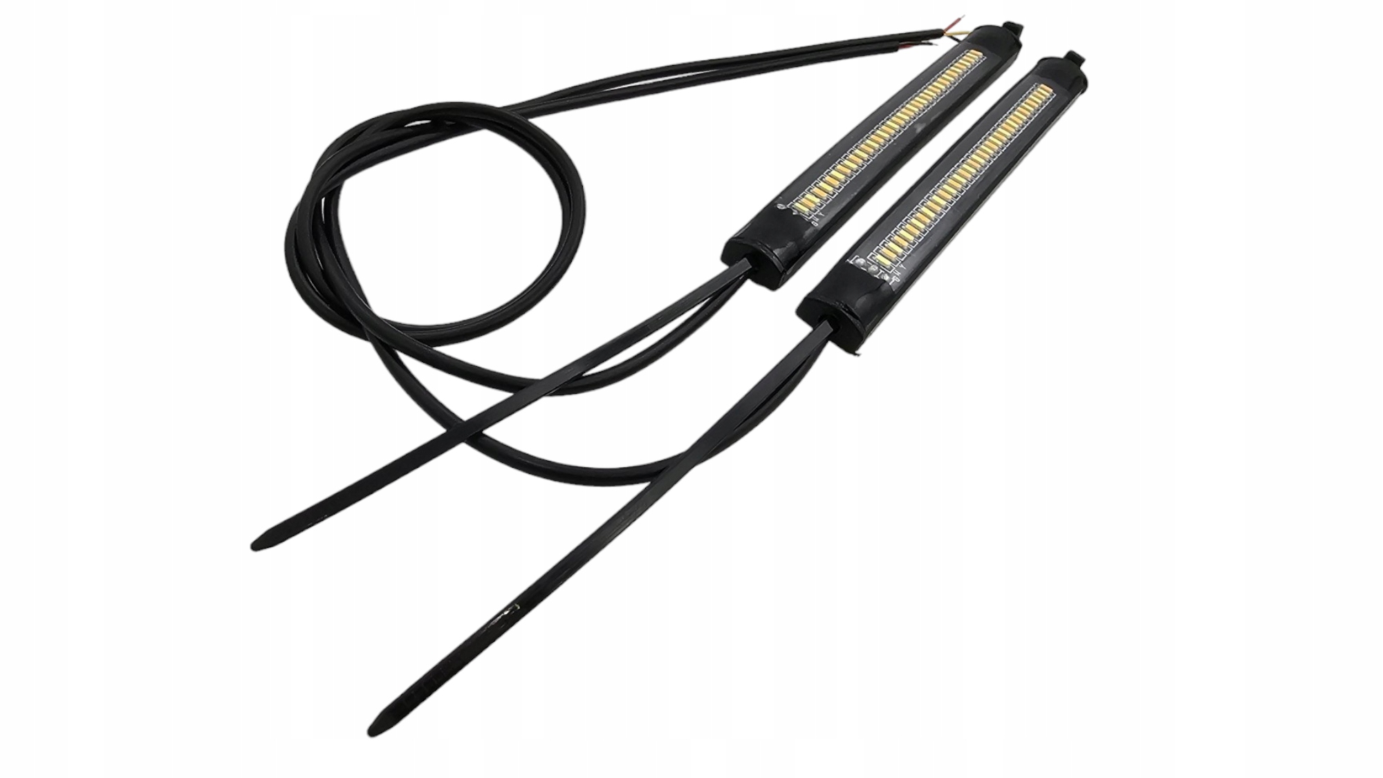 2W1 DRL BIAŁO-ŻÓŁTE KIERUNKOWSKAZY LED DO MOTOCYKLA SKUTERA QUADA Stan opakowania oryginalne