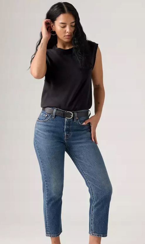 Levis Dámské Džíny Úzké Nohavice Vysoký Pas Modré W24 L28 Xta