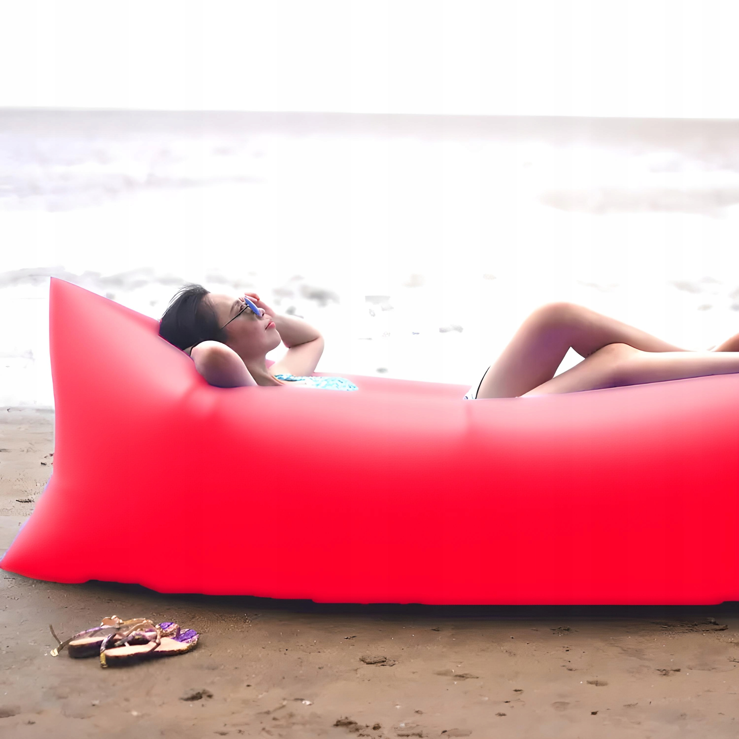 LAZY BAG AIR SOFA MATERAC LEŻAK NA POWIETRZE ŁÓŻKO Długość 190 cm