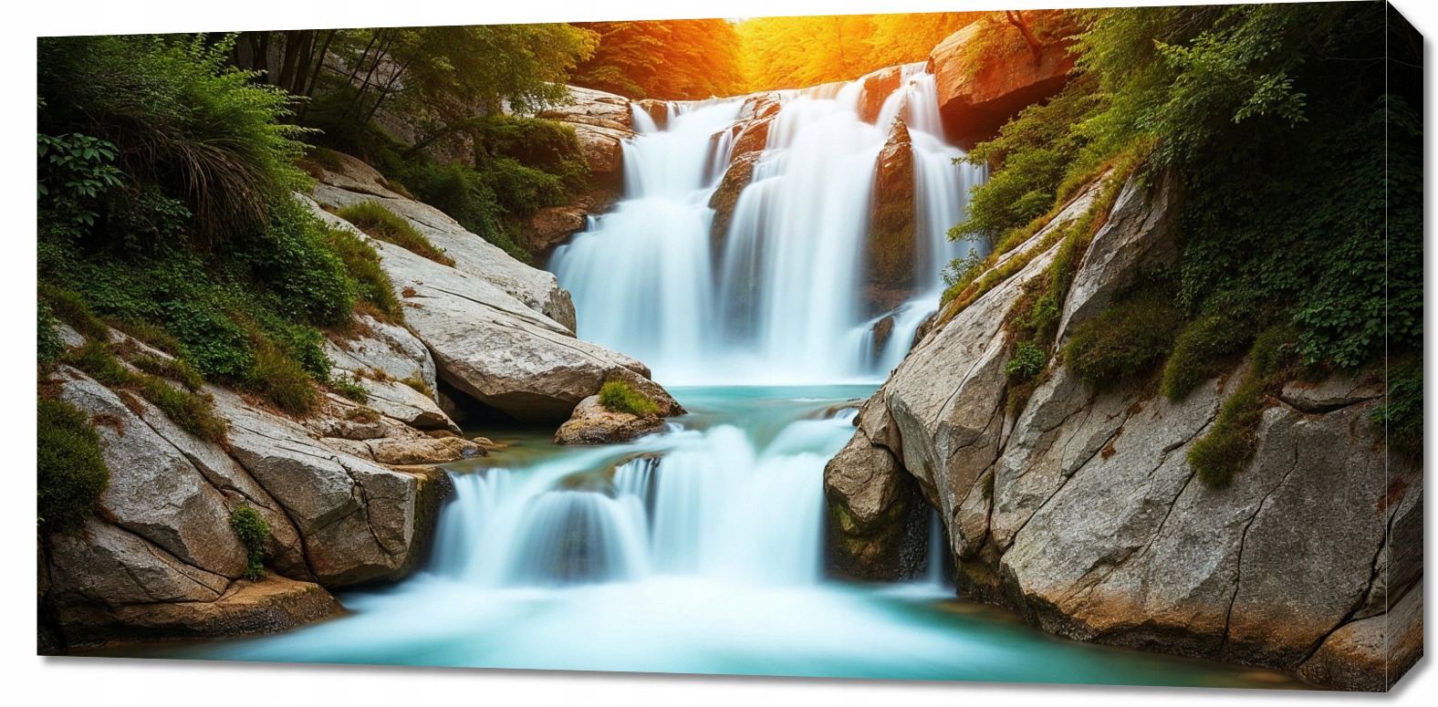 Obraz 100x50 cm na plátně do obývacího pokoje Ložnice Panorama Zdroj