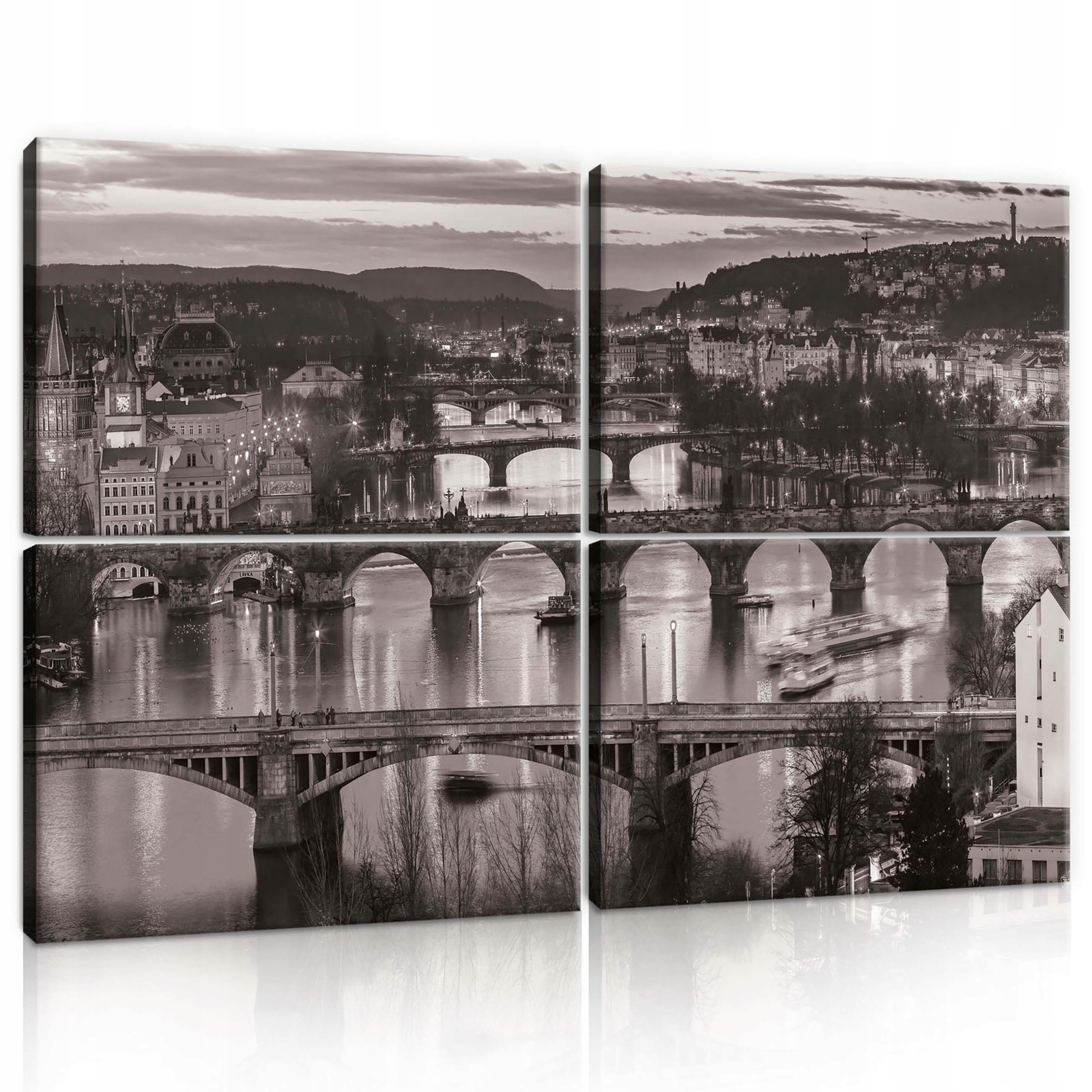 Obraz 120x80 Praha Vltava mosty mestská krajina architektúra