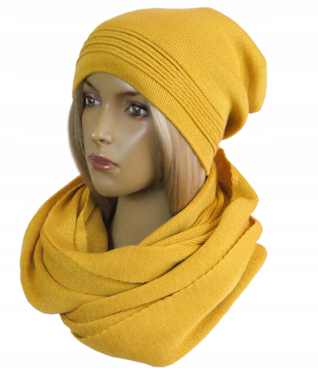 

Komplet Czapka bez pompona Komin 45