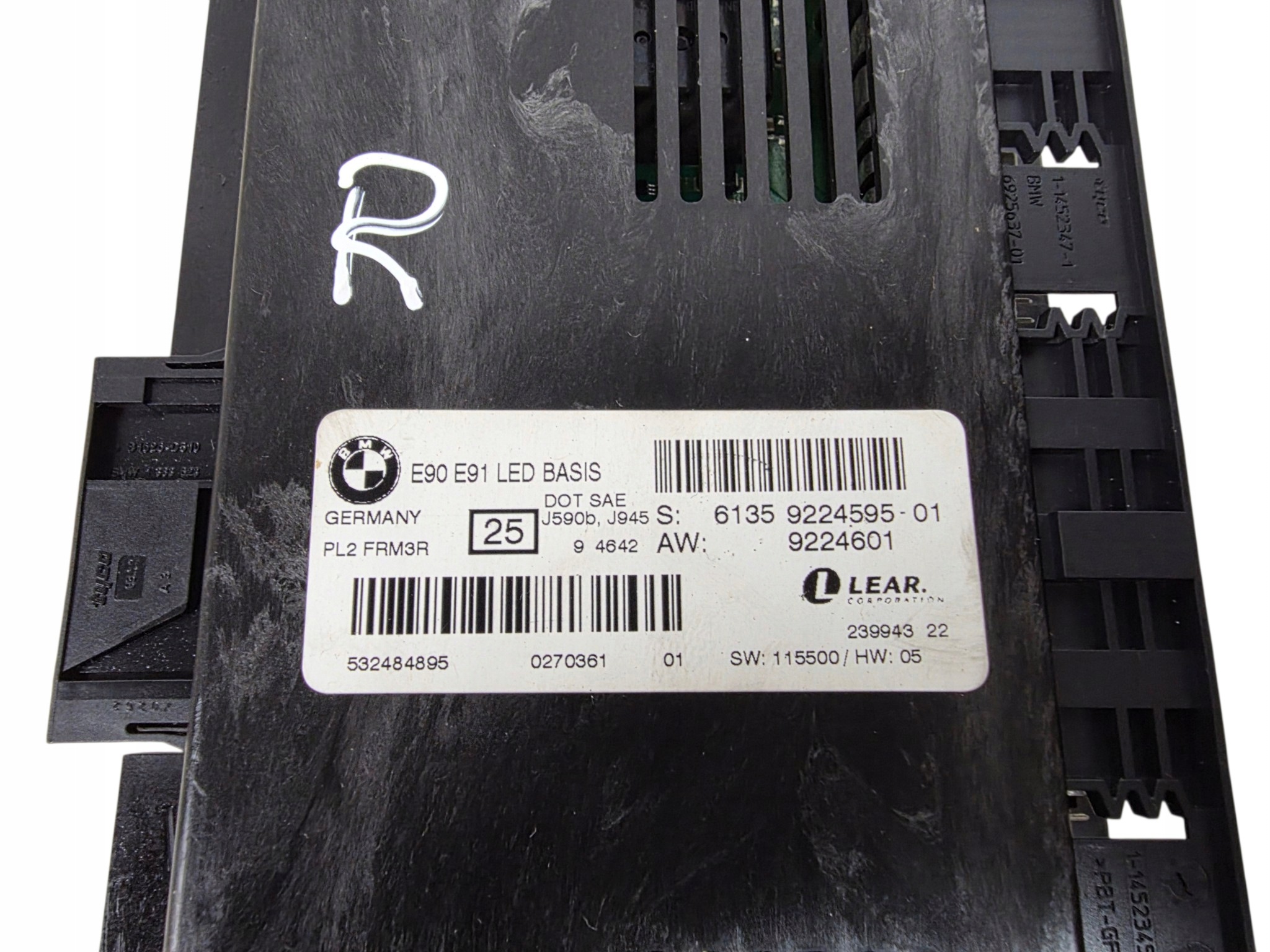 BMW E90 E91 LED module unité de commande électronique uce feux FRM3R d’origine. 9224595
