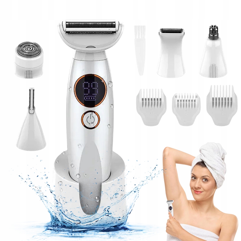 Holicí Strojek Depilátor 5V1 Elektrický Holicí Strojek Na Bikiny A Nohy Těla