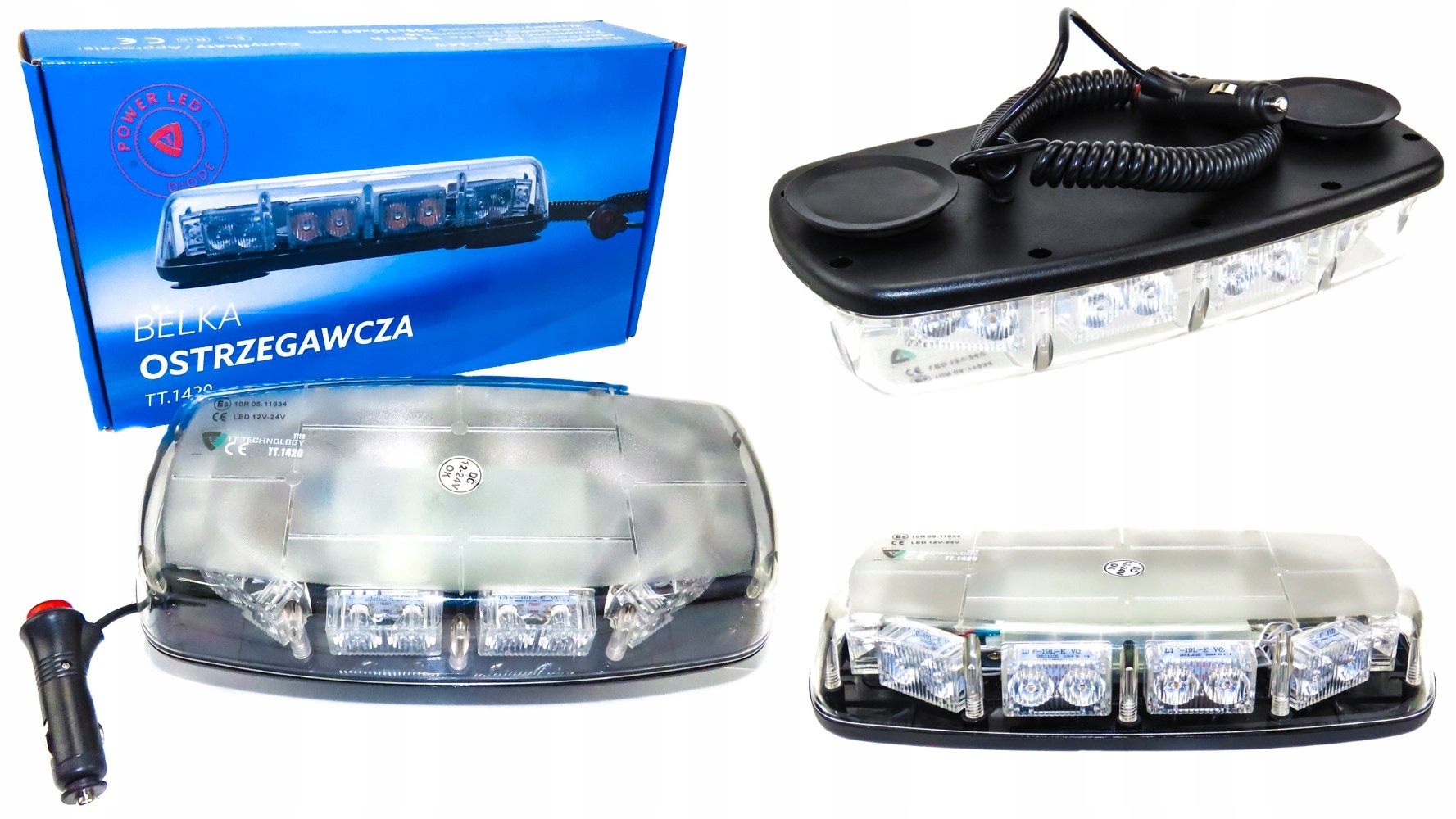 TT.1420 - ПОПЕРЕДЖУВАЛЬНИЙ ПРОМІНЬ ПІВЕНЬ СВІТЛОДІОДНИЙ СТРОБОСКОП МАГНІТ TT