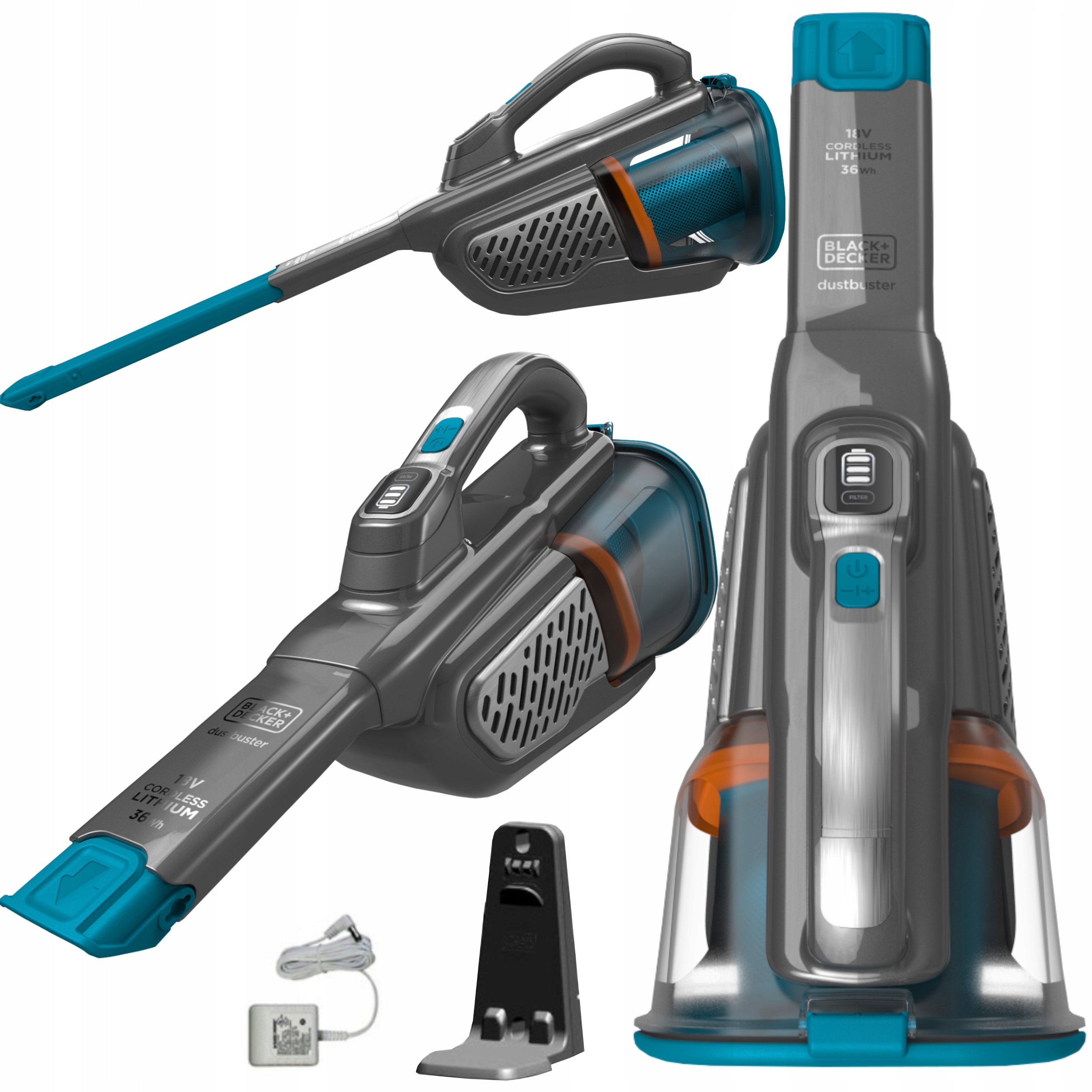

Odkurzacz ręczny Black and Decker srebrny/szary