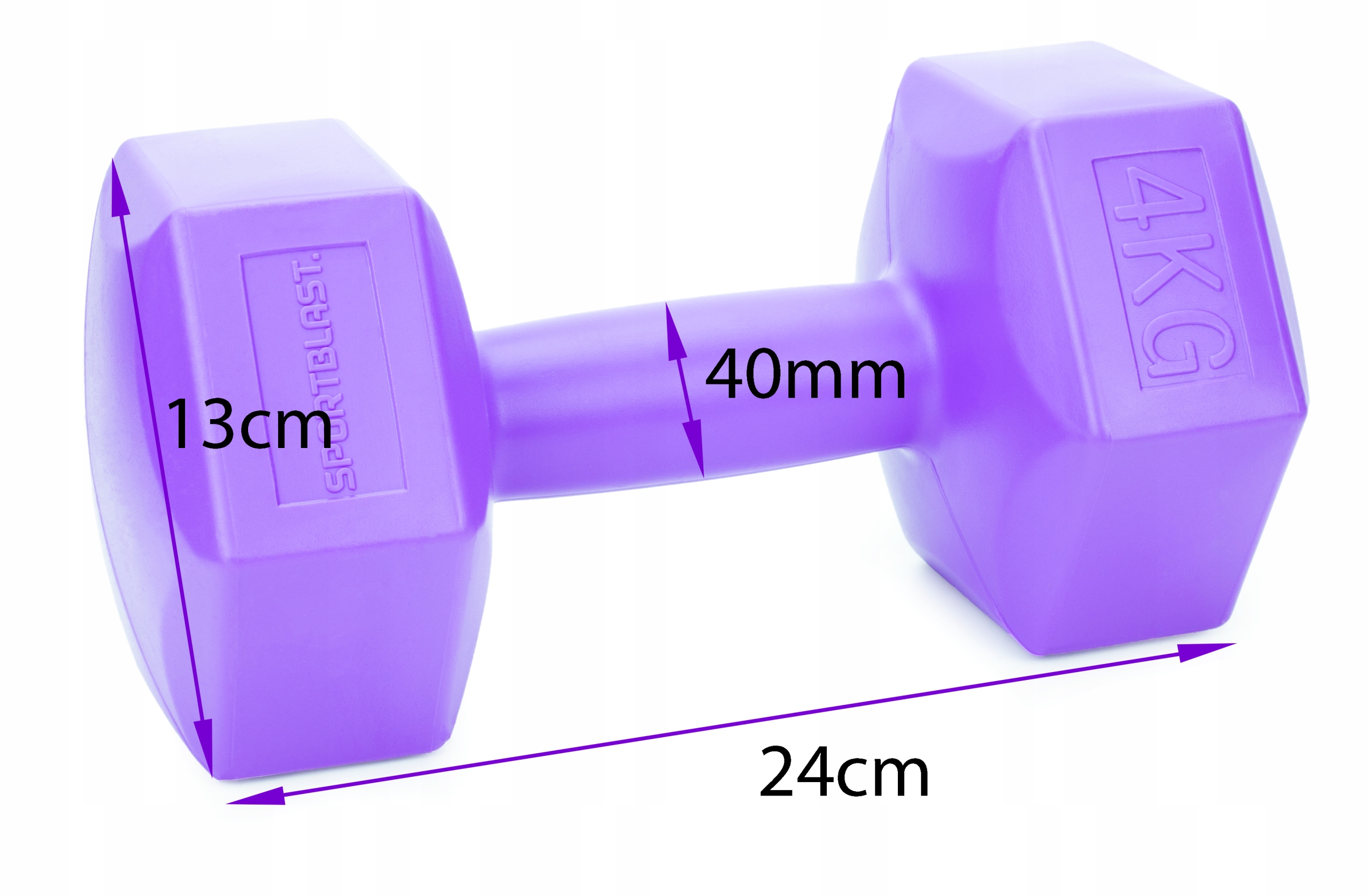 HANTLE 2x4kg hantelki CIĘŻARKI ZESTAW HANTLI BITUMICZNE do ćwiczeń 8kg Model Hantle bitumiczne stałe hex 2x4kg
