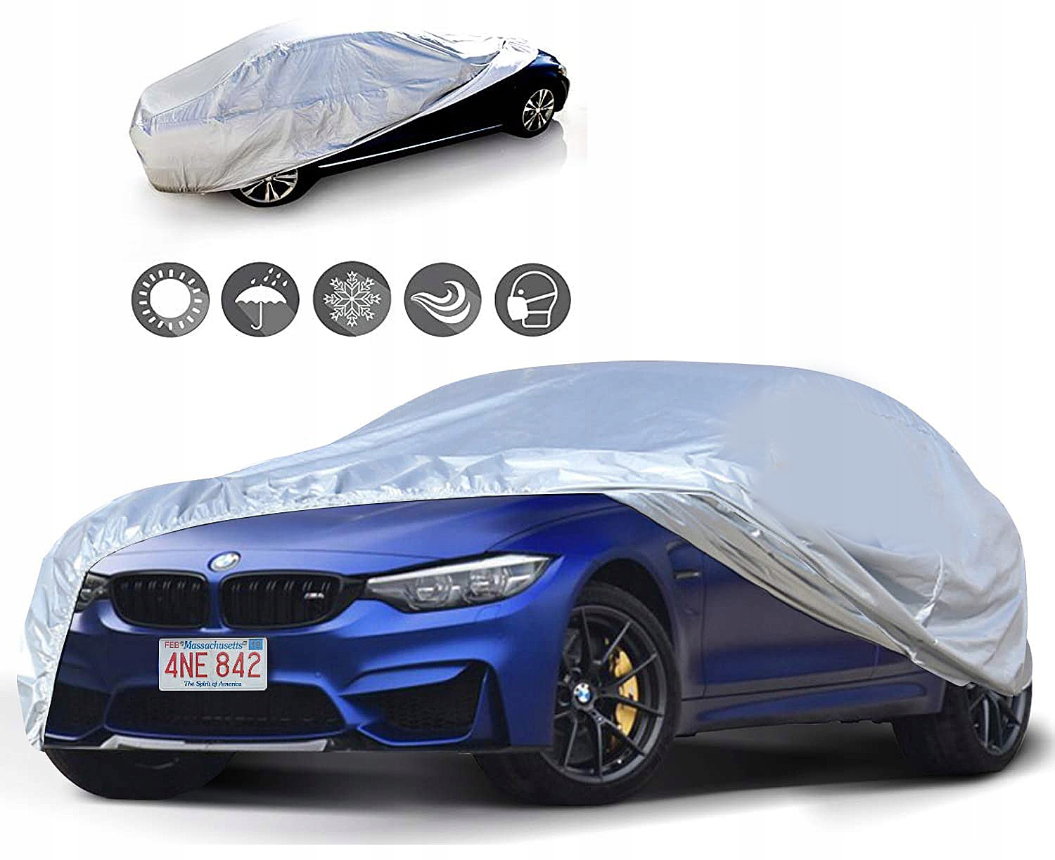 WODOODPORNY POKROWIEC PEVA PLANDEKA NA SAMOCHÓD AUTO SUV VAN KOMBI XL XXL EAN (GTIN) 5903815108808