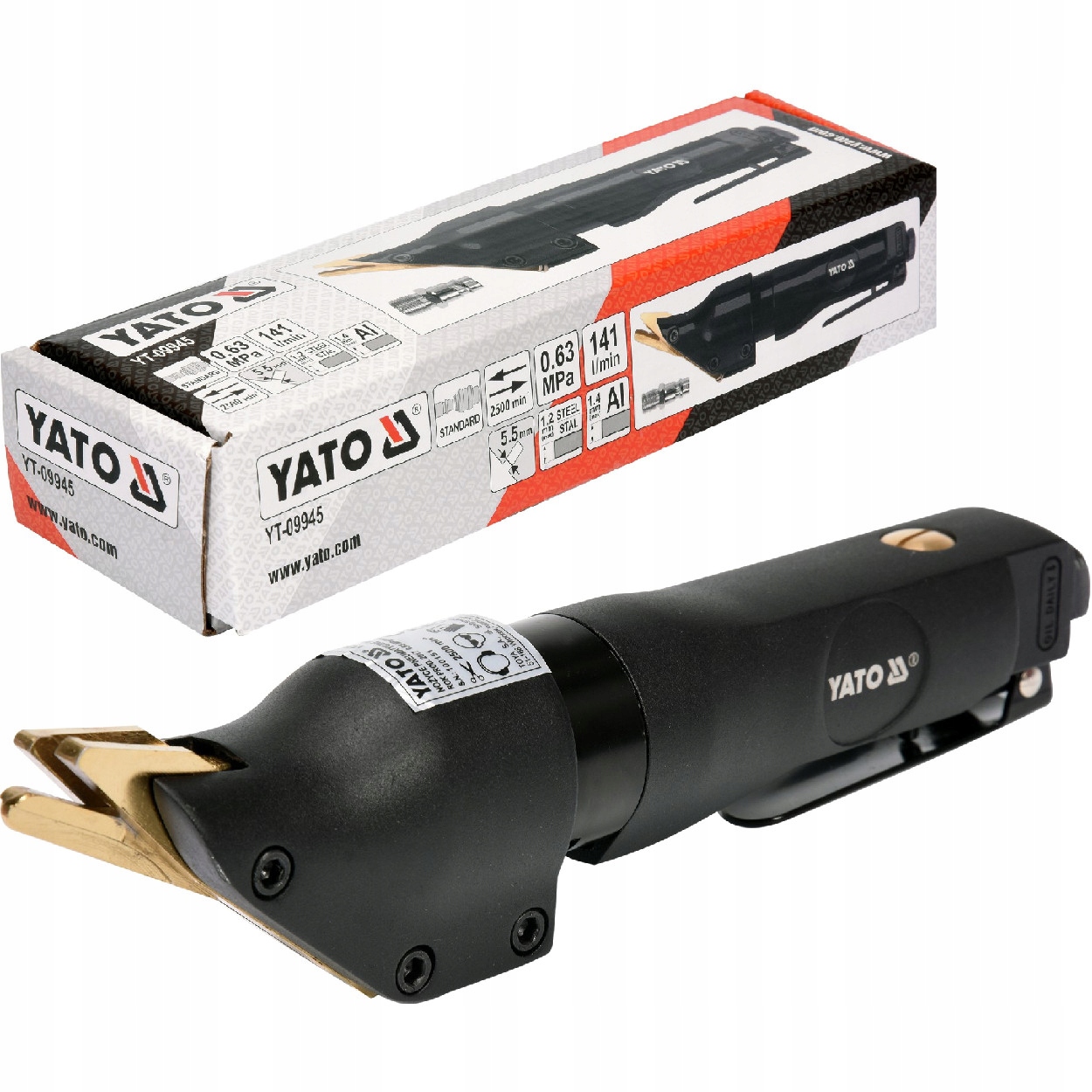 

Nożyce Pneumatyczne Proste YT-09945 Yato